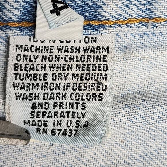 Vintage BonJour Jeans Women 14 High Waist Rise Light Trashed Paint Distressed - Picture 10 of 16